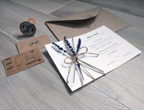 Invitación de boda, para Leyre y Jesús